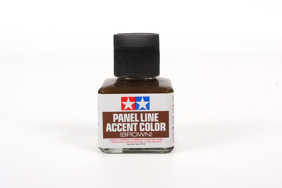 Tamiya - Panel Line Accent Color Brown Paint, 40ml Bottle
