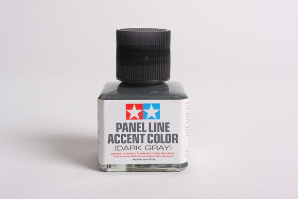 Tamiya - Panel Line Accent Color Dark Gray, 40 ml Bottle