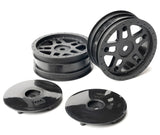 1/10 Whiplash Front 2.2" 12mm Sprint Car Wheels (2) (Black)