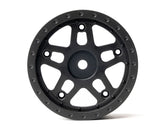 1/10 Whiplash Front 2.2" 12mm Sprint Car Wheels (2) (Orange)