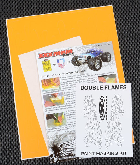 XXX Main Racing - Double Flames Paint Mask