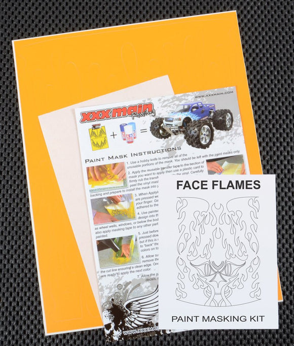 XXX Main Racing - Face Flames Paint Mask