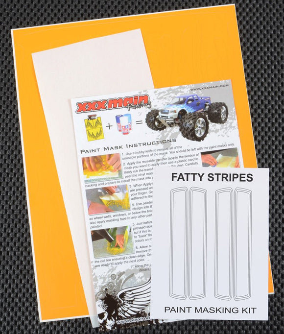 XXX Main Racing - Fatty Stripes Paint Mask