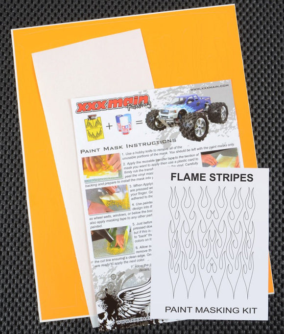 XXX Main Racing - Flame Stripes Paint Mask