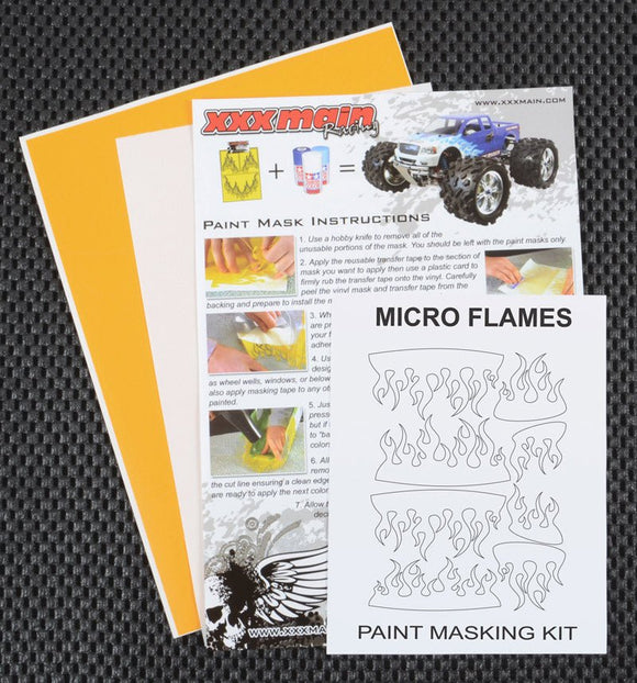 XXX Main Racing - Micro Flames Paint Mask