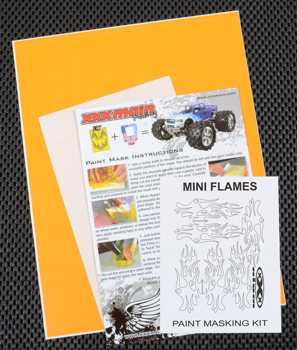 XXX Main Racing - Mini Flames Paint Mask