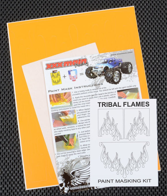 XXX Main Racing - Tribal Flames Paint Mask