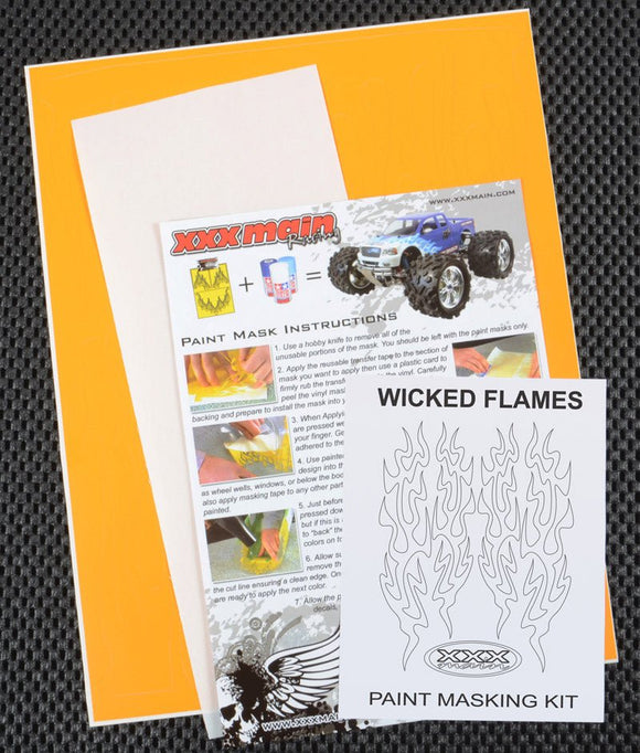 XXX Main Racing - Wicked Flames Paint Mask