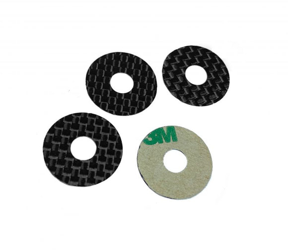 Carbon Fiber Body Washers Adhesive Backed 5mm Post (4)