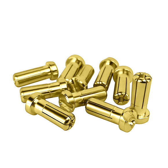 1UP Racing - LowPro Bullet Plugs, 5mm, 10 Pack