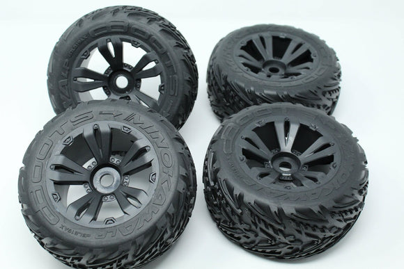 Arrma V1 or V2 Outcast Kraton DBoots 'Minokawa LP' Set of 4 Wheels Tires