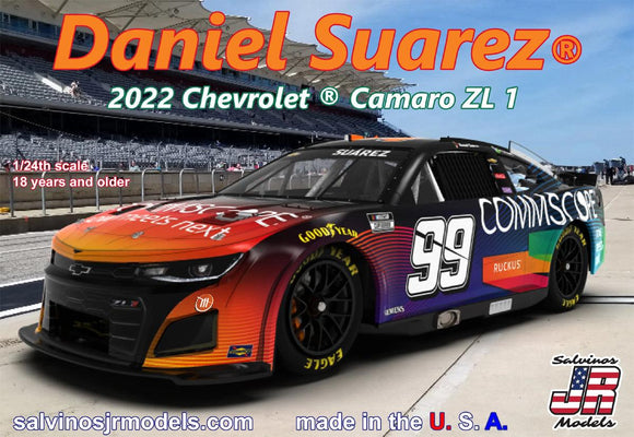 1/24 Trackhouse Racing Daniel Suarez 2022 Camaro Plastic - Image #1