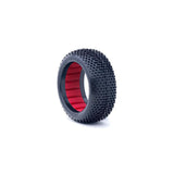 1/8 I-Beam Medium Long Wear Tires, Red Inserts (2): Buggy