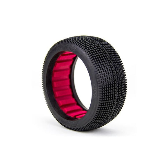 1/8 Zipps Super Soft Long Wear Tires, Red Inserts (2): Buggy