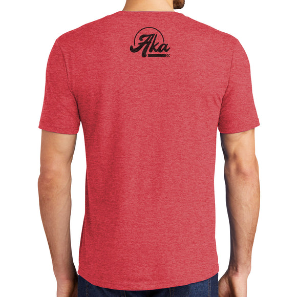 AKA Retro Tri-Blend Red T-Shirt, Large