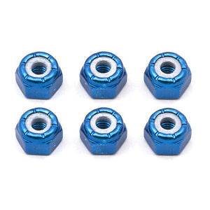8-32 Blue Aluminum Locknut (6)