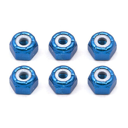 8-32 Blue Aluminum Locknut (6)
