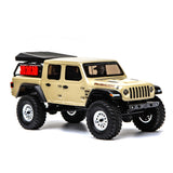 AXI00005T1 1/24 SCX24 Jeep JT Gladiator 4WD Rock Crawler Brushed RTR , Beige