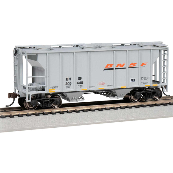 HO PS-2 Two Bay Covered Hopper BNSF 405648 - GRAY