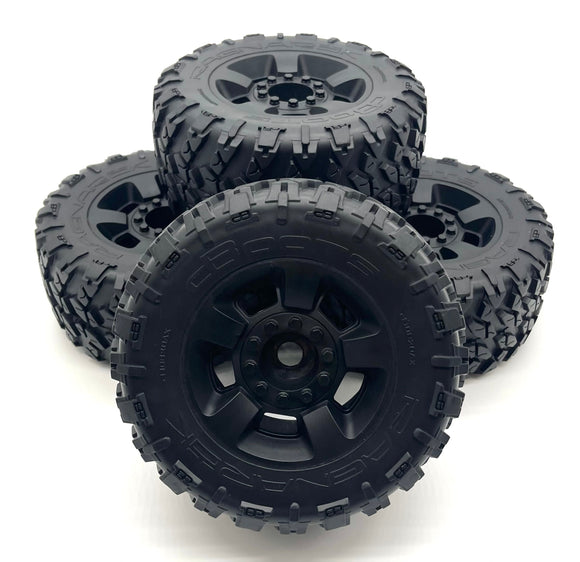 Arrma BIG ROCK 6s - TIRES & Wheels (DBoots RAGNAROK, glued black ARA7612
