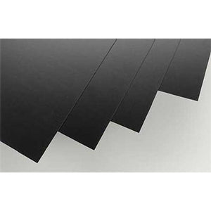 Black Styrene Sheets, .03x8x21" (4)