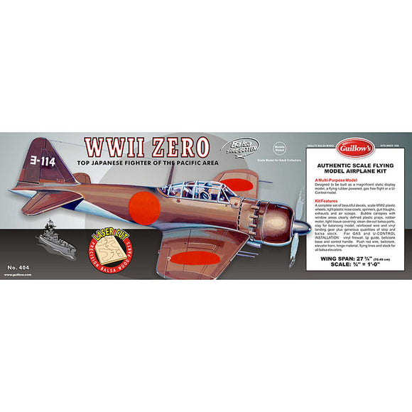 1/16 Mitsubishi Zero Laser Cut Kit, 27.75
