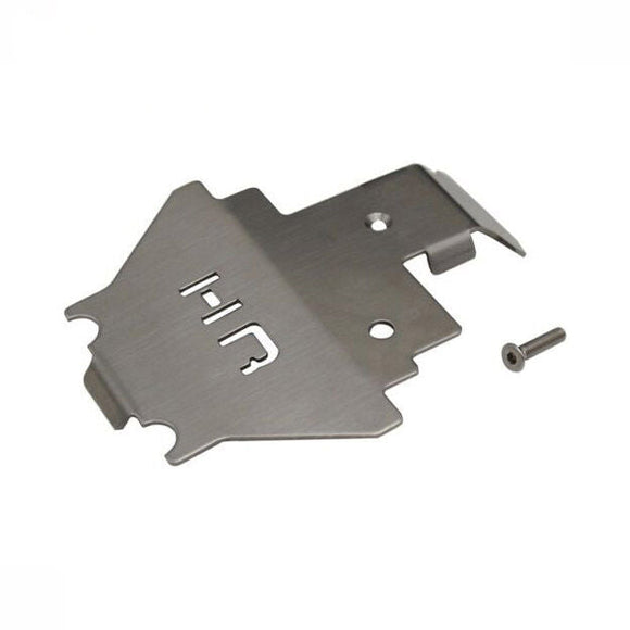 Stainless Steel Center Belly Pan Armor Skid Plate, TRX4