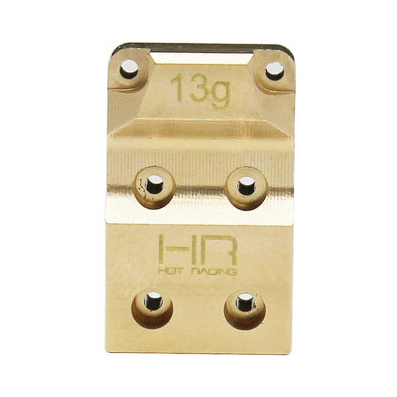 Brass Diff Cover with Stainless Steel Skid Plate: SCX24