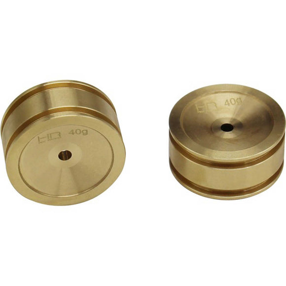 Hot Racing - Brass Wheel, for Axial SCX 24 (2pcs)