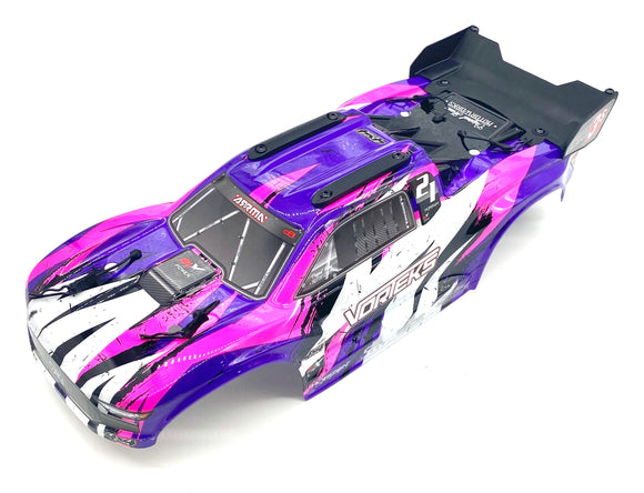 *Arrma VORTEKS 4x4 3s BLX - Body Shell (Purple/Pink painted decalled ARA4305V3