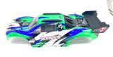 Arrma VORTEKS 4x4 3s BLX - Body Shell (GREEN/Black painted decalled ARA4305V3