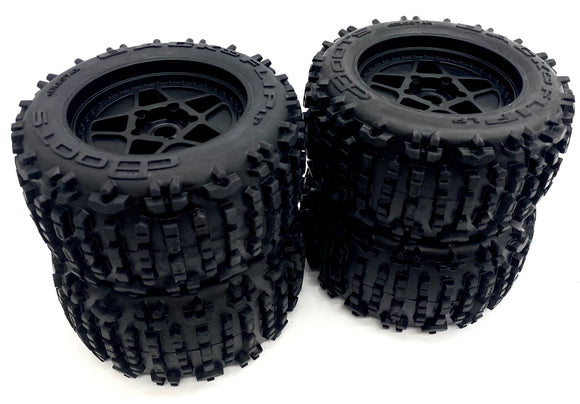*Arrma OUTCAST 4s 4x4 - TIRES & Wheels (tyres dBoots Backflip LP Front/Rear ARA4410V2