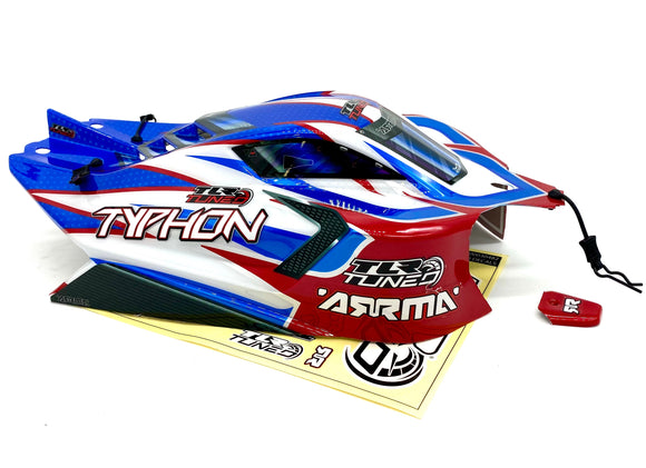 *Arrma Typhon TLR - BODY Shell (Red/Blue) polycarbonate cover & Body Pins ARA8406