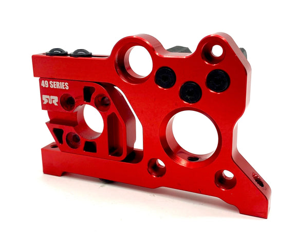*OUTCAST 8S - aluminum RED motor MOUNT, sliding 49 Series Arrma 1/5 ARA5810