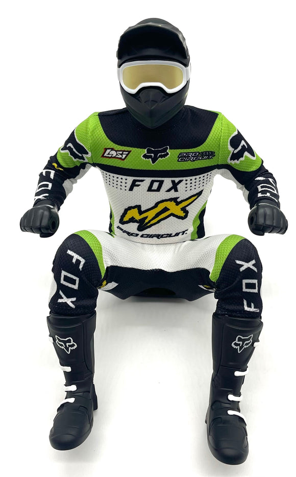 *Losi Promoto - Rider Figure, (Green) Pro Circuit & Jersey Set LOS06000