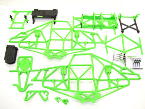 *Axial SMT10 Grave Digger green MAIN FRAME & Cage Chassis tubes rollcage AXI03019