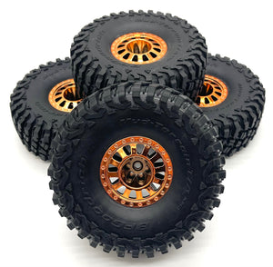 *Losi LASERNUT U4 - Wheels & Tires (2.2 Copper Wheels with BFG Tire, assembled LOS03028