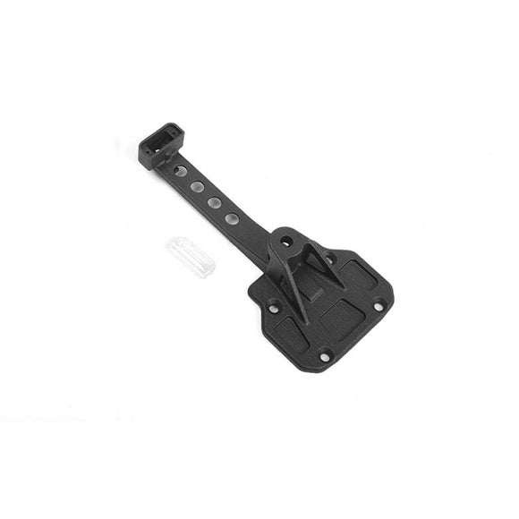 Spare Tire Holder with Clear Brake Light: SCX10 III Jeep