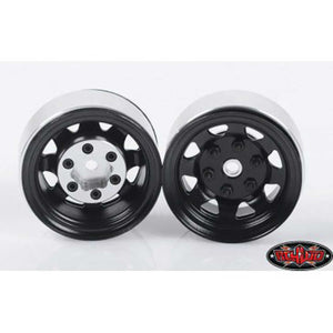 Stamped Steel Single 1.55" Black Beadlock Wheel