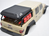 Axial 1/24 SCX24 Jeep Gladiator JT Micro Mini Body w/ Fenders (Tan)