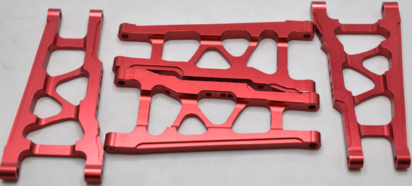 For TRAXXAS Red-anodized Suspension Arms, 6061-T6 aluminum, left & right 3655