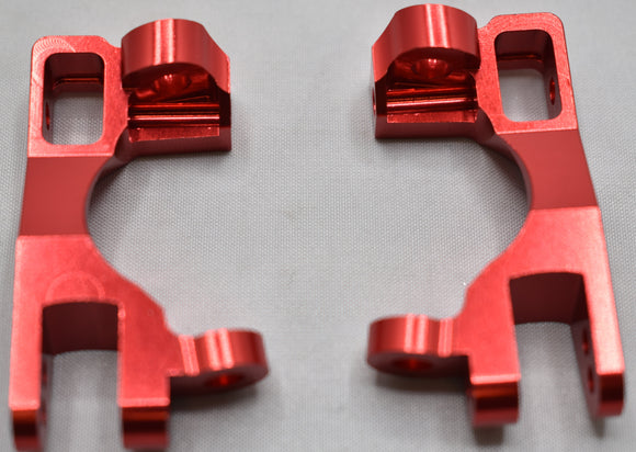 For TRAXXAS Red-anodized Caster blocks (c-hubs), 6061-T6 aluminum, left & right 6832