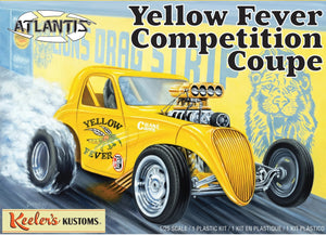 Atlantis Models - Yellow Fever Competition Coupe Fiat, Keelers Kustoms 1/25 Plastic Model Kit