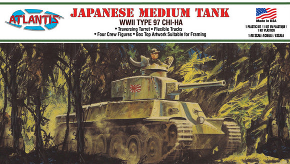 1/48 Japanese Chi-Ha Type 97 Medium Tank Plastic Model Kit