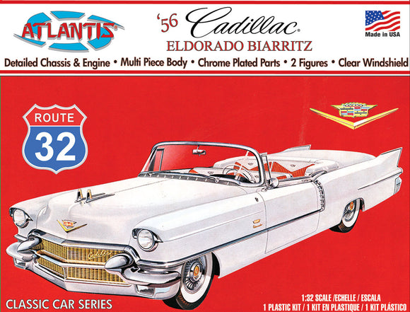 1/32 1956 Cadillac Eldorado with Glass Plastic Model Kit