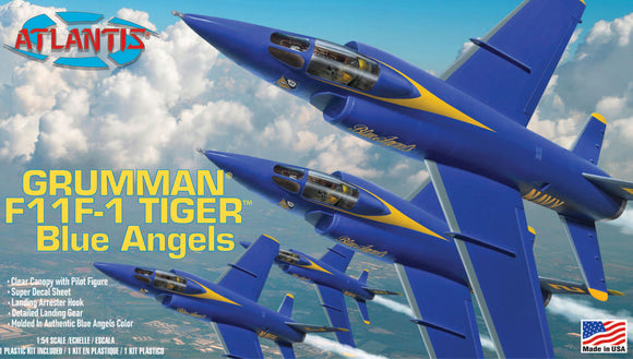 1/54 US NAVY Blue Angels Grumman F11F-1 Tiger Plastic