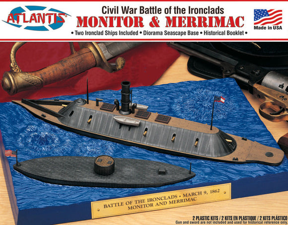 Monitor and Merrimack Civil War Set Plastic Model Kit