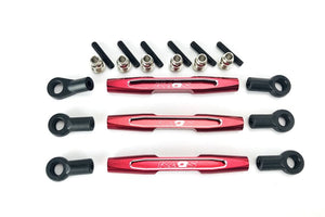 Panhard Bar & Steering Tie Rod (57mm, CNC Aluminum, Red Anodi