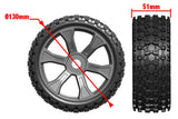 Asuga XLR Off-Road Tires Low Profile Glued on Black Rim
