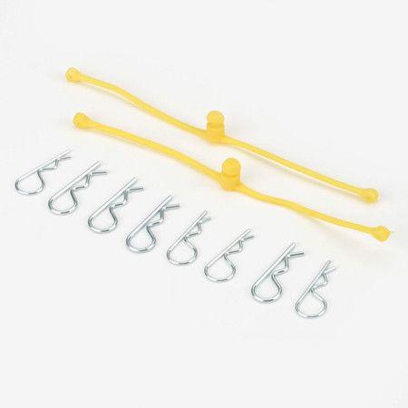 Dubro Products - Body Klip Retainers-Yellow